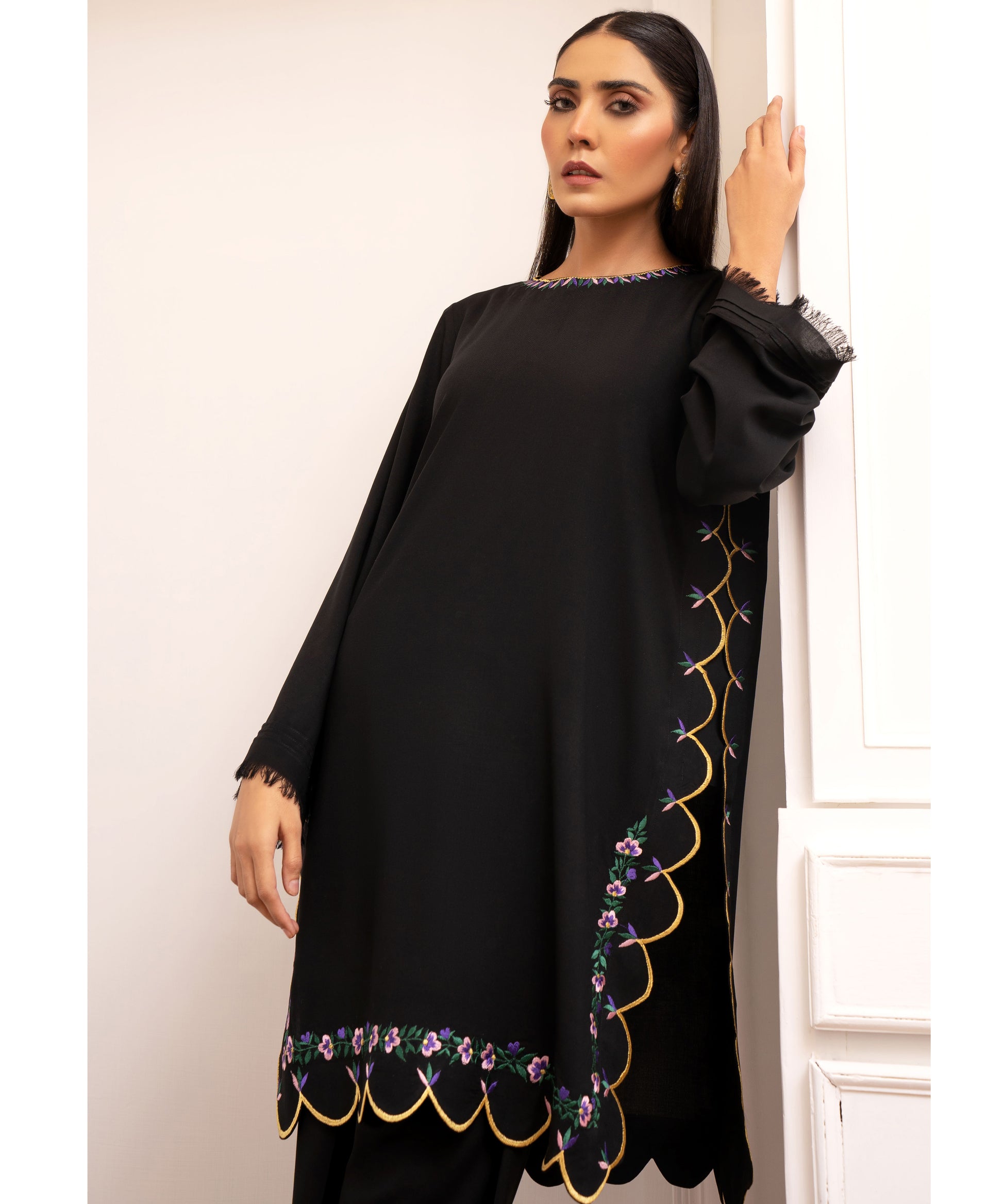 Black Pashmina Suits for Women