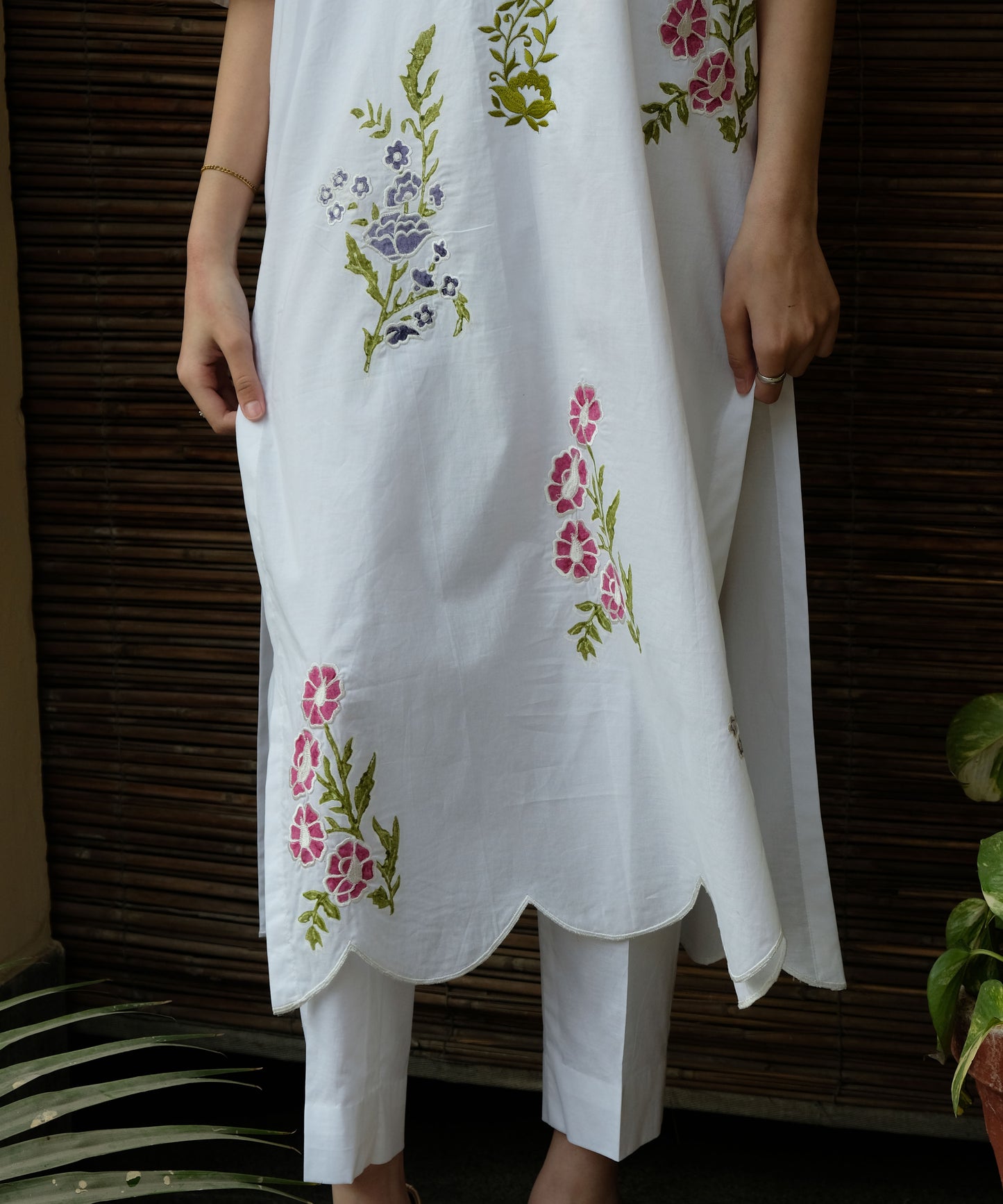 Floral (Embroidered) 2Pc